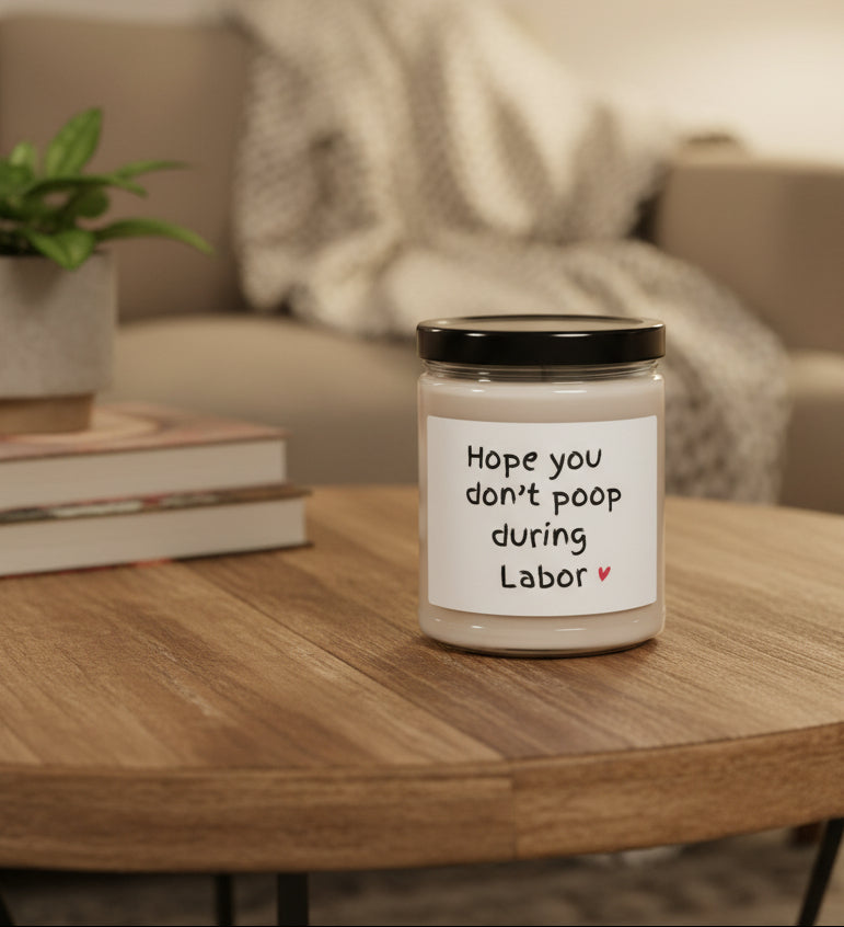 Don't Poop Funny Gift  | Scented Soy Candle, 9oz - Kim’s Signature Beauty & Accessories