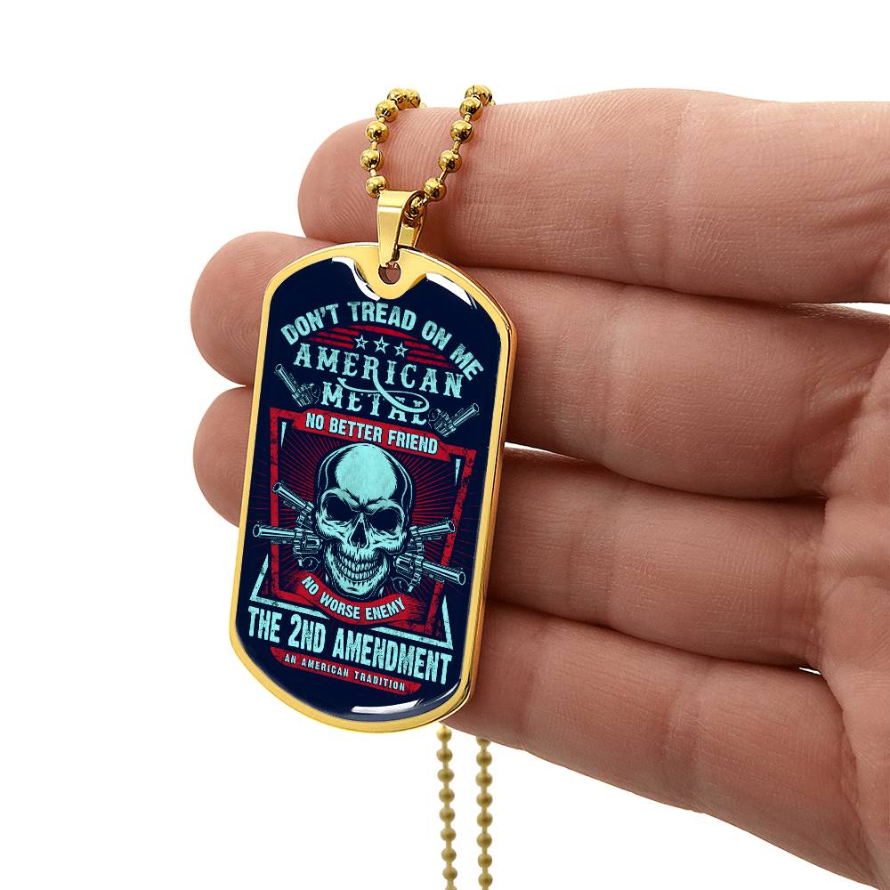 Don't Tread on Me Dog tag - Kim’s Signature Beauty & Accessories    