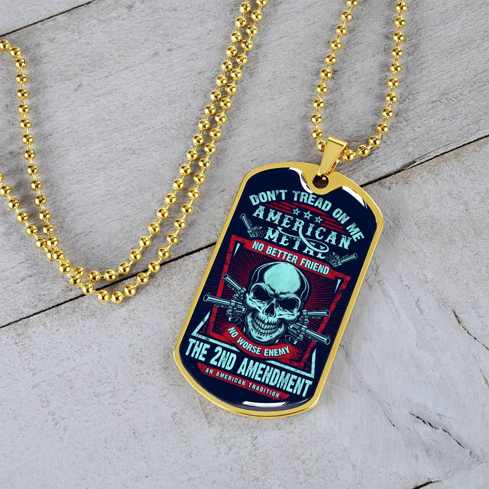 Don't Tread on Me Dog tag - Kim’s Signature Beauty & Accessories    