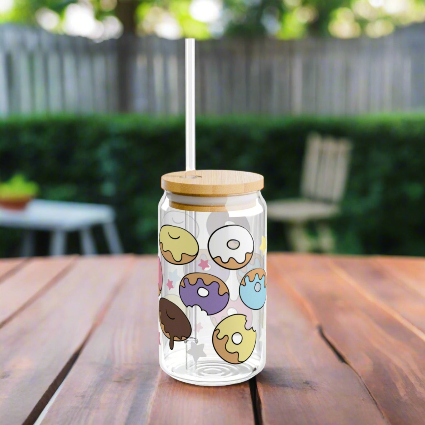 Donut Love Sipper Glass - Kim’s Signature Beauty & Accessories    