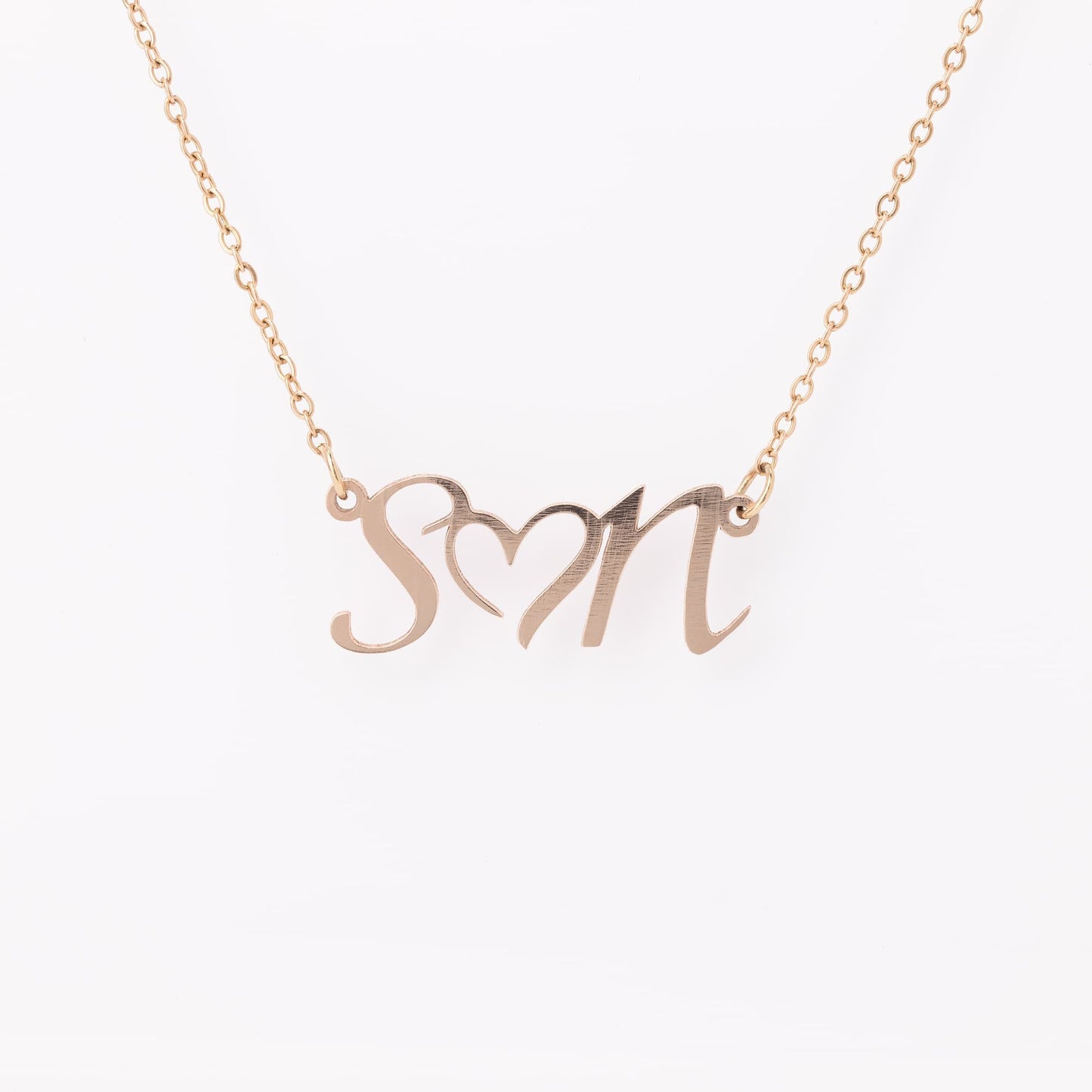 Double Intial Heart Necklace - Kim’s Signature Beauty & Accessories    (Store description)