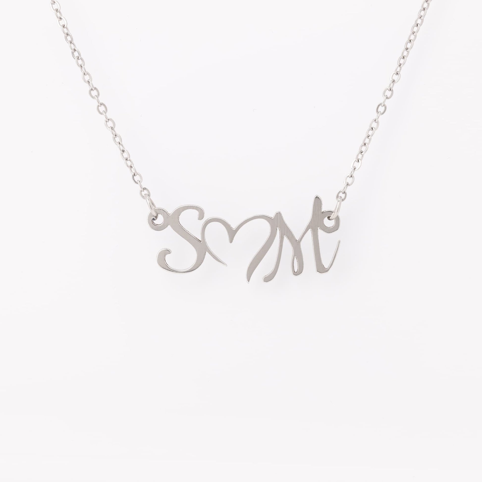 Double Intial Heart Necklace - Kim’s Signature Beauty & Accessories    (Store description)