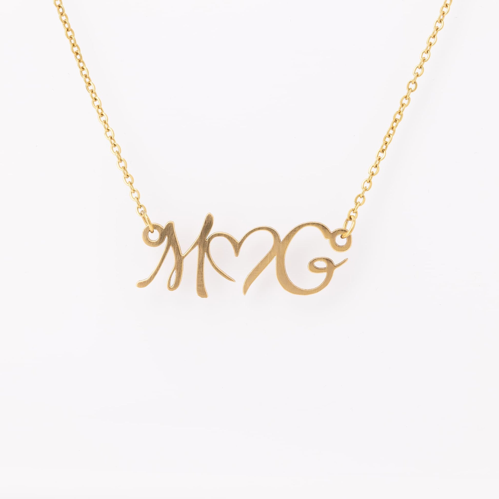 Double Intial Heart Necklace - Kim’s Signature Beauty & Accessories    (Store description)