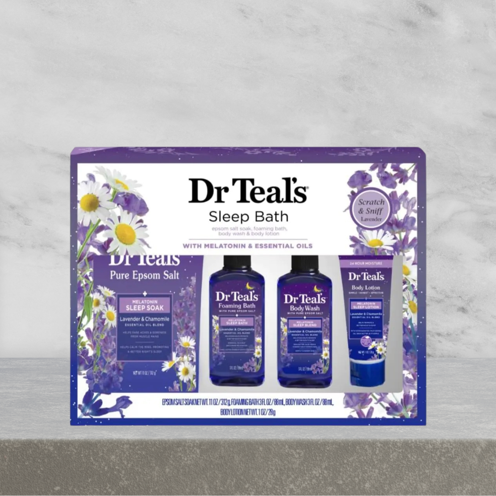Dr Teals Gift Set (Lavender & Chamomile Set of 4) - Kim’s Signature Beauty & Accessories    