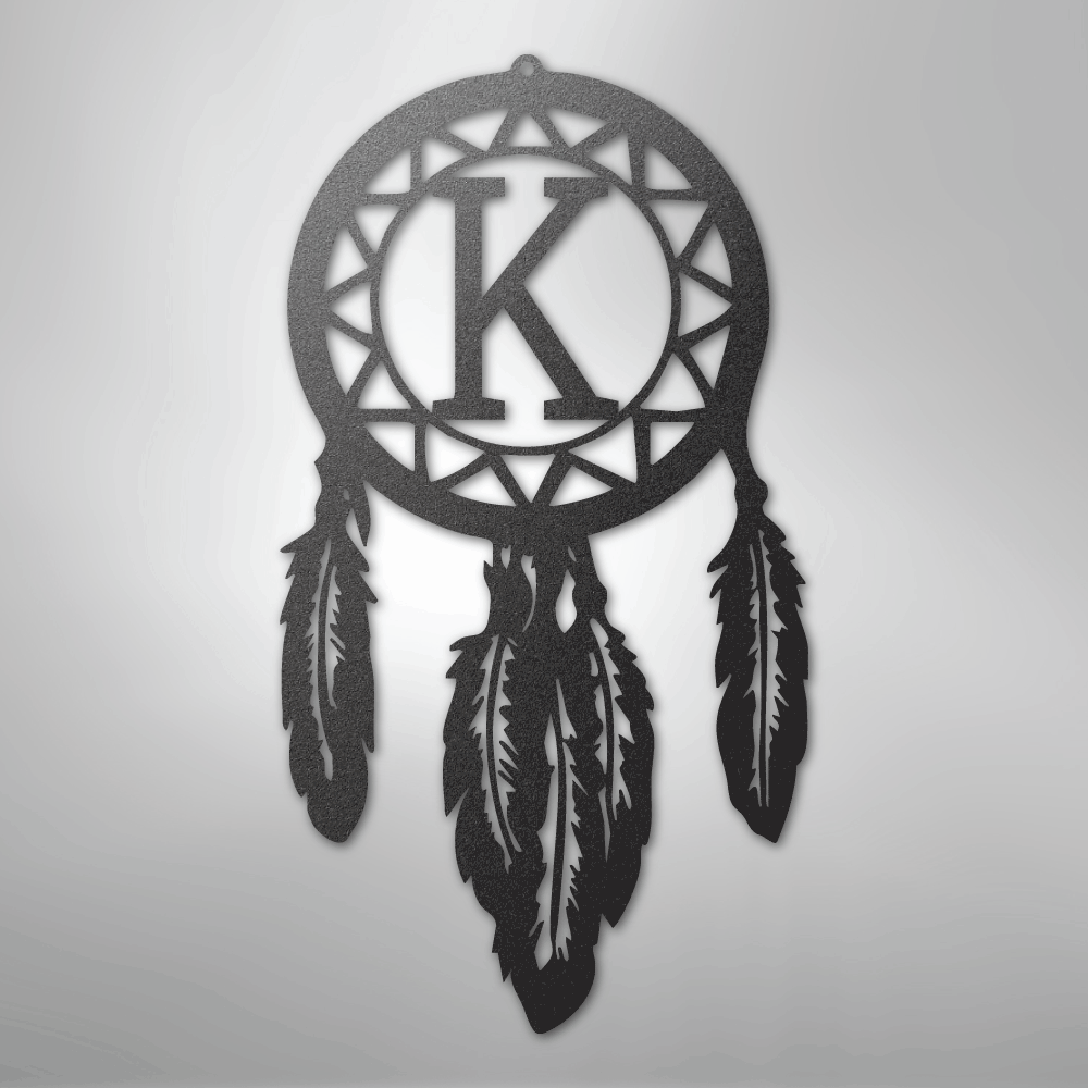 Dream Catcher Monogram - Steel Sign - Kim’s Signature Beauty & Accessories