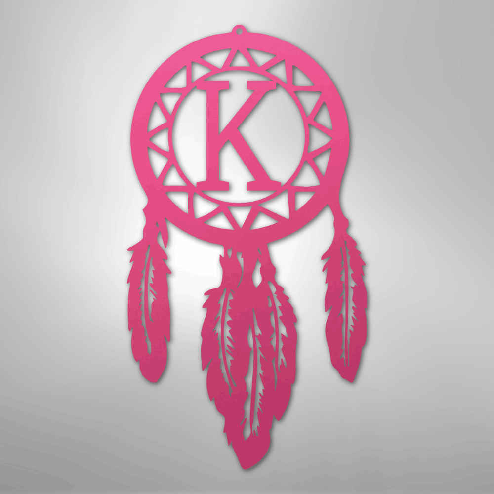 Dream Catcher Monogram - Steel Sign - Kim’s Signature Beauty & Accessories