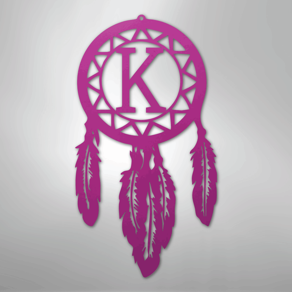 Dream Catcher Monogram - Steel Sign - Kim’s Signature Beauty & Accessories
