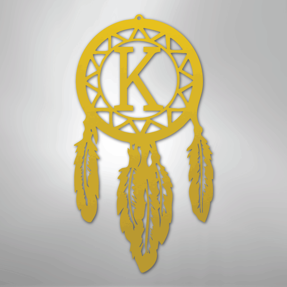 Dream Catcher Monogram - Steel Sign - Kim’s Signature Beauty & Accessories