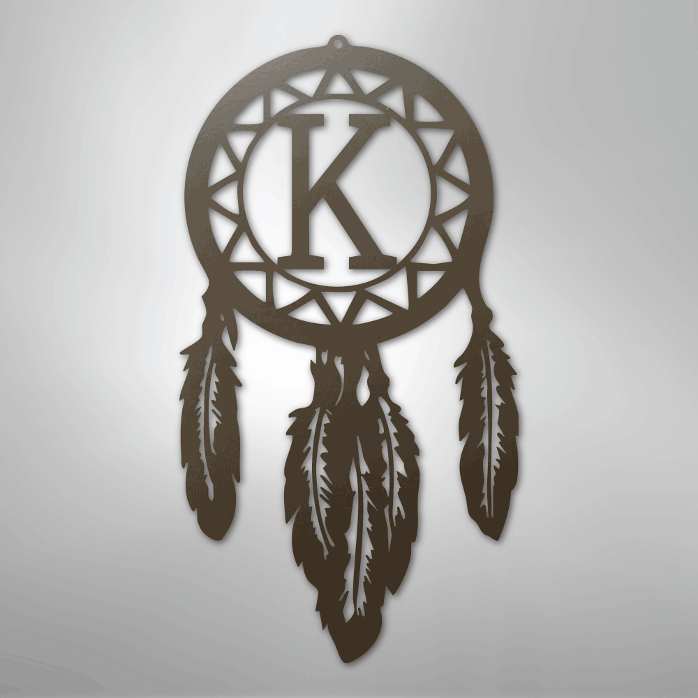 Dream Catcher Monogram - Steel Sign - Kim’s Signature Beauty & Accessories