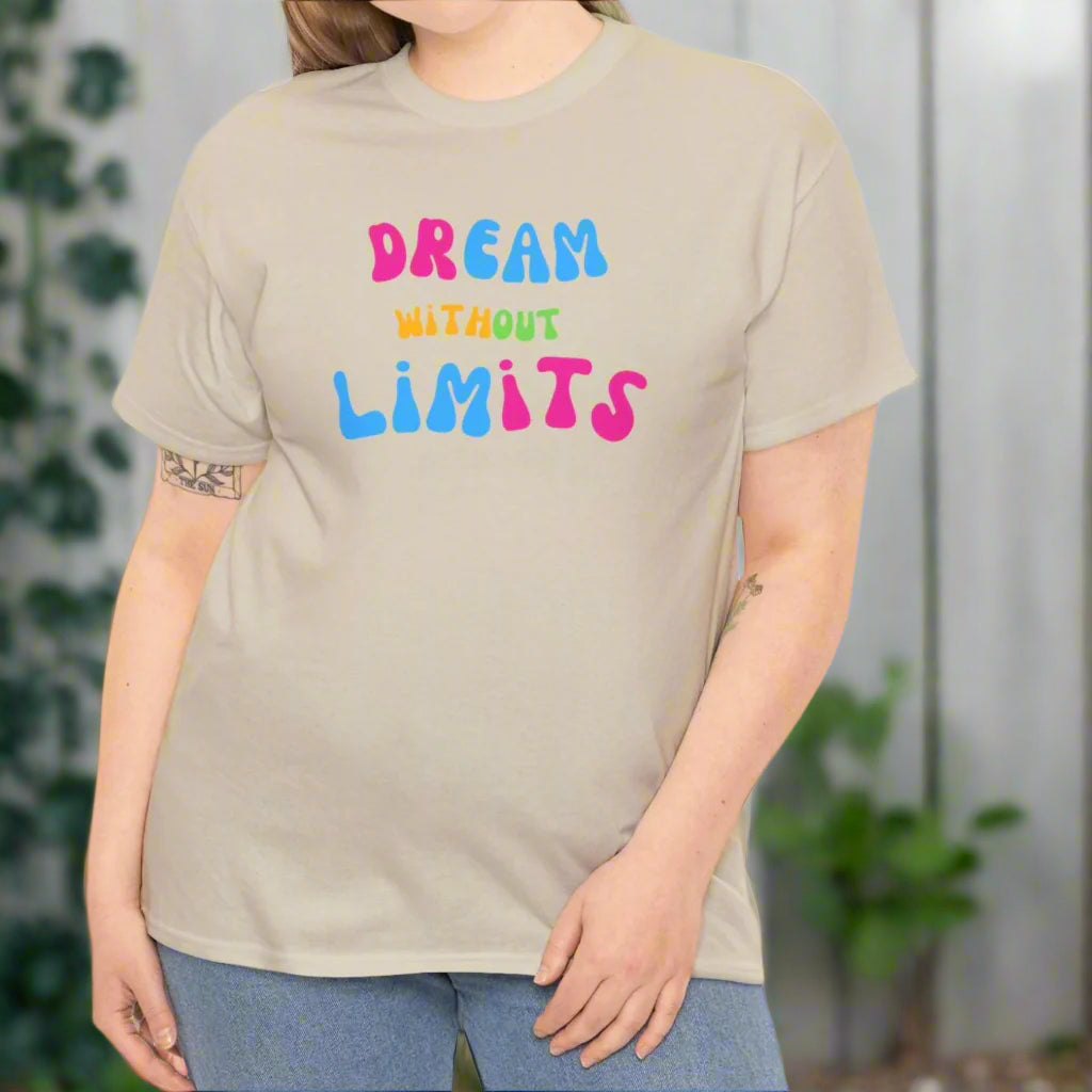 Dream Without Limits | Cotton Tee - Kim’s Signature Beauty & Accessories    