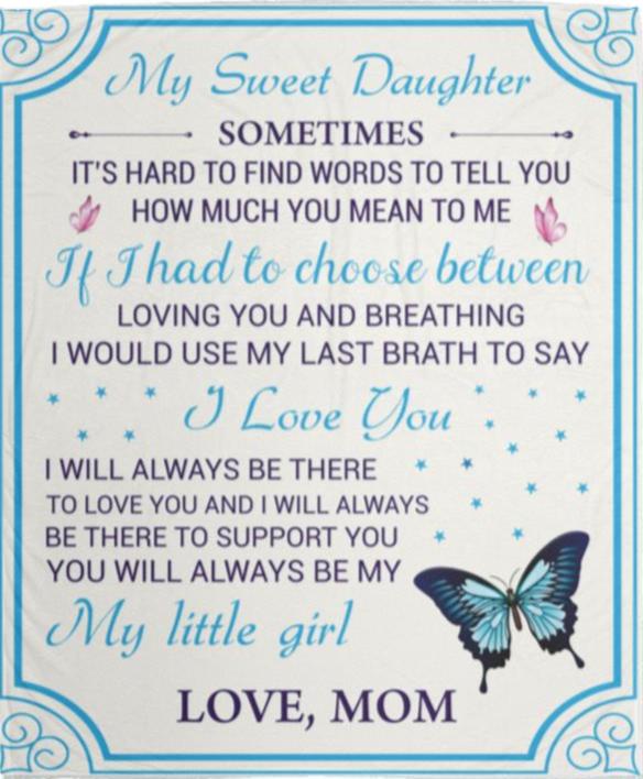 My Little Girl Blanket (50X60) - Kim’s Signature Beauty & Accessories    (Store description)