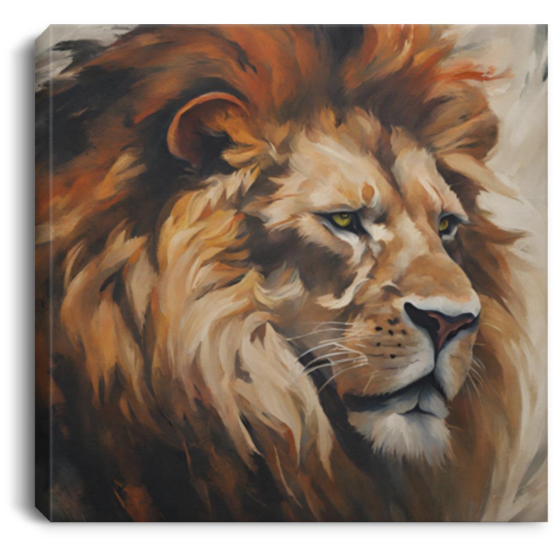 Lion Head Canvas Art - Kim’s Signature Beauty & Accessories    (Store description)