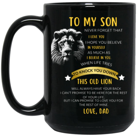To My Son, This old lion Mug - Kim’s Signature Beauty & Accessories    