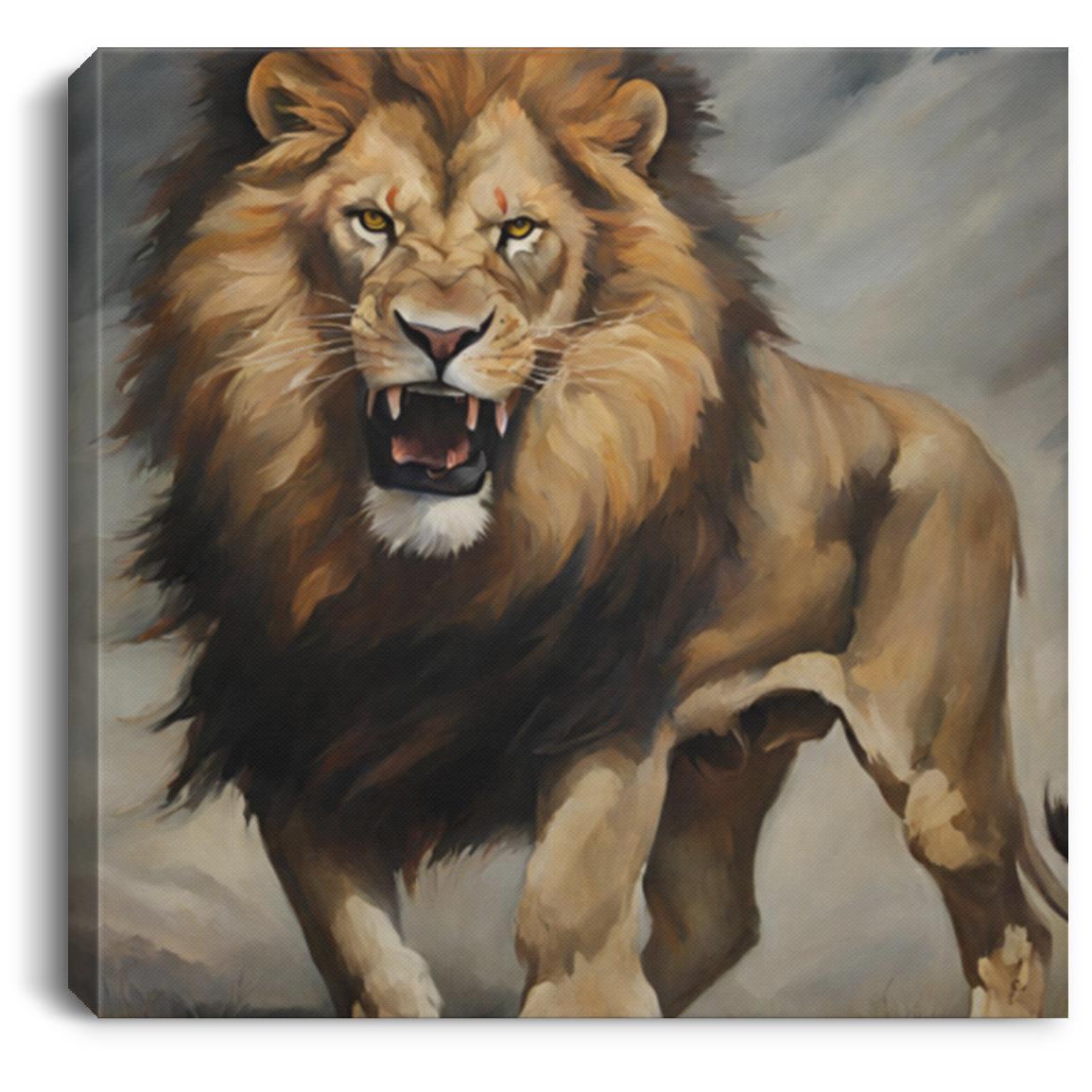 Lion Head Canvas Art - Kim’s Signature Beauty & Accessories    (Store description)