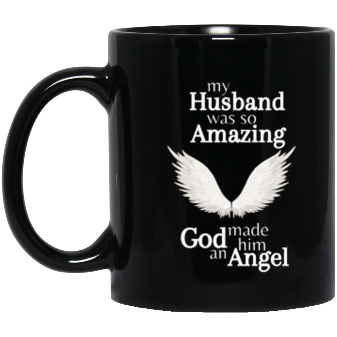 Husband Angel Memorial Black Mug - Kim’s Signature Beauty & Accessories    (Store description)