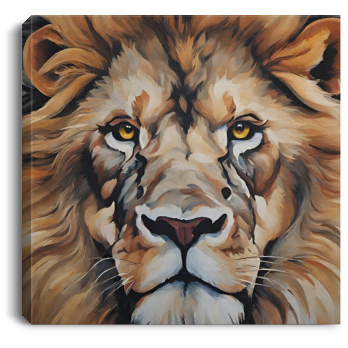 Lion Head Canvas Art - Kim’s Signature Beauty & Accessories    (Store description)