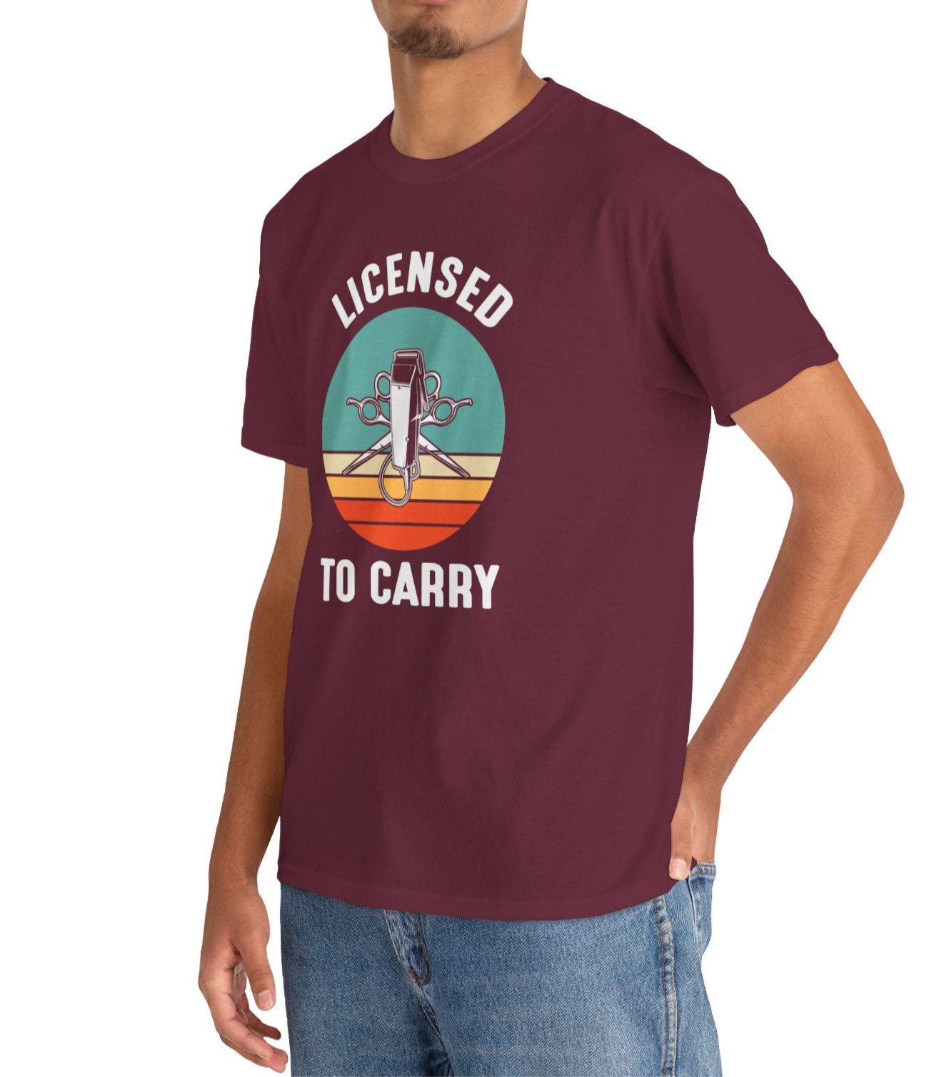 Licensed To Carry Barber |Cotton Tee - Kim’s Signature Beauty & Accessories    (Store description)