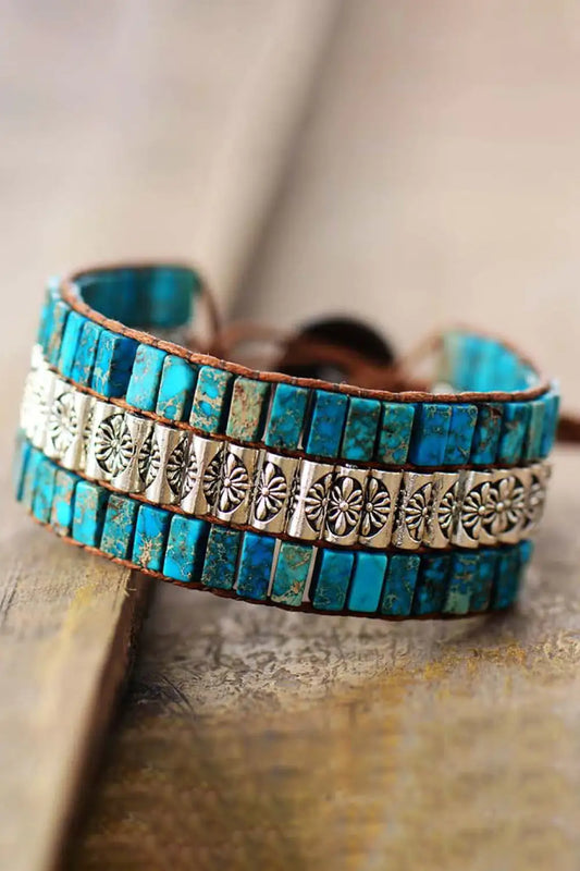 Handmade Triple Layer Natural Stone Bracelet - Kim’s Signature Beauty & Accessories    