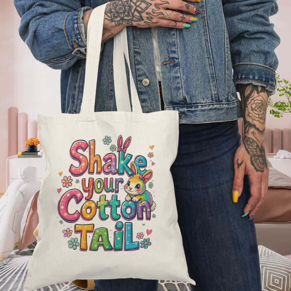 Easter 'Shake Your Cotton Tail' Tote Bag - Kim’s Signature Beauty & Accessories    