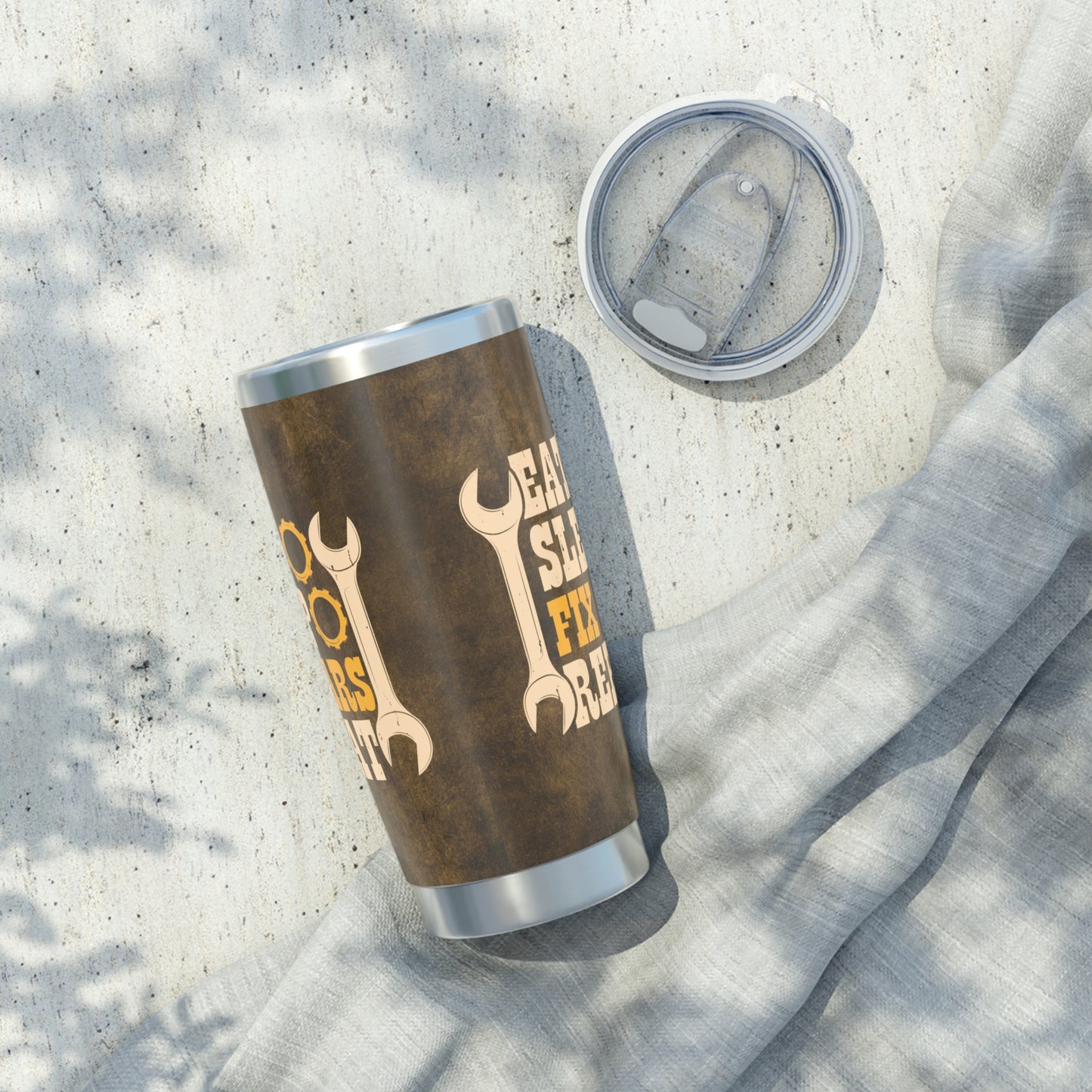 Eat, Sleep, Fix Cars, Repeat 20oz Tumbler - Kim’s Signature Beauty & Accessories    