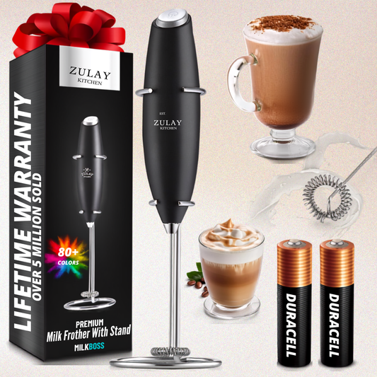 Electric Milk Frother Wand – Handheld Foam Maker for Coffee - Kim’s Signature Beauty & Accessories