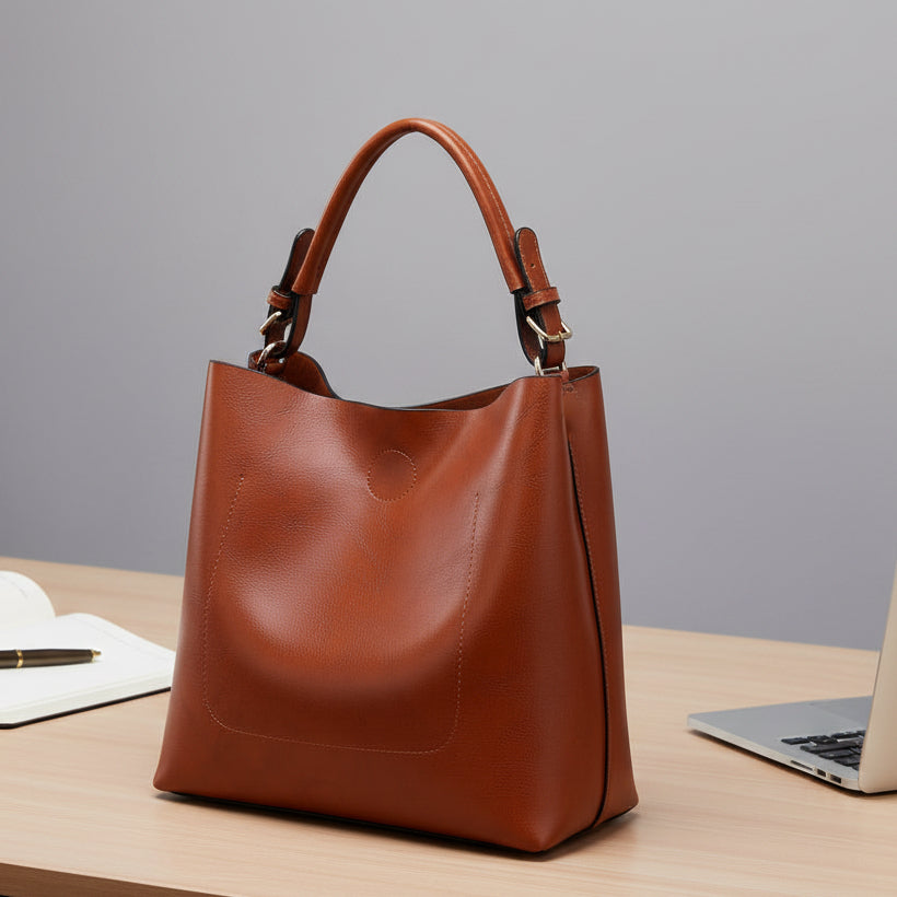Elegant Women's PU Leather Shoulder Handbag - Kim’s Signature Beauty & Accessories