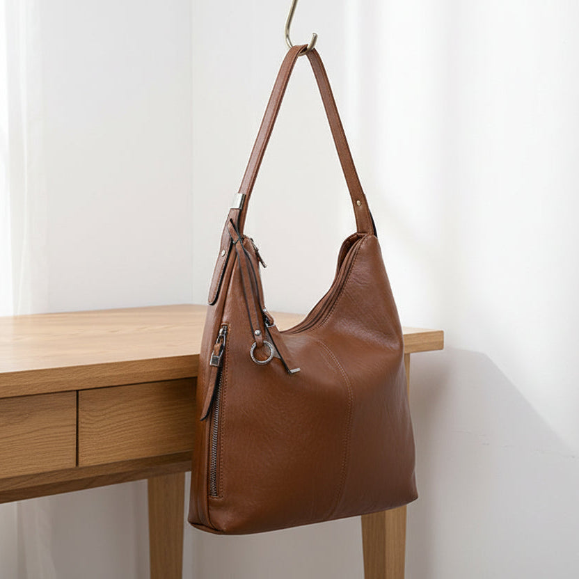 Elegant Women's PU Leather Shoulder Tote Bag – Everyday Fashion Handbag - Kim’s Signature Beauty & Accessories