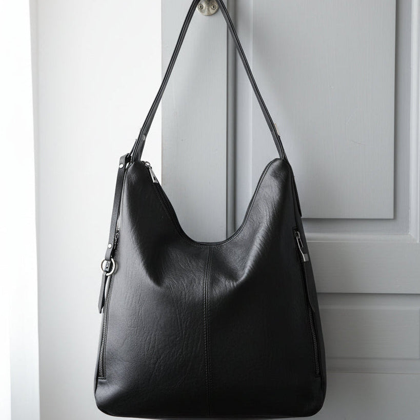 Elegant Women's PU Leather Shoulder Tote Bag – Everyday Fashion Handbag - Kim’s Signature Beauty & Accessories