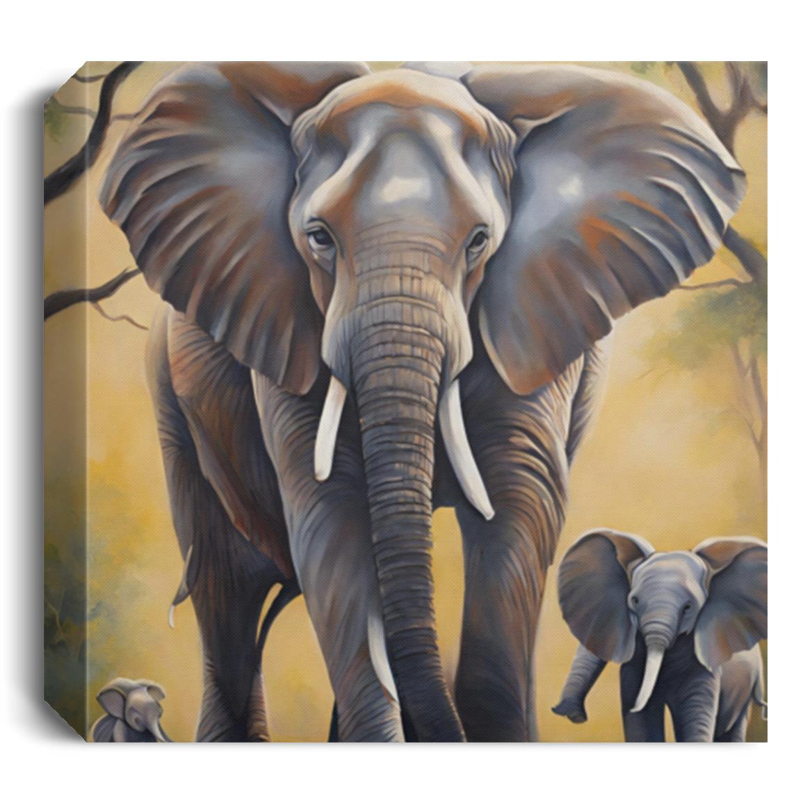 Elephants | Wall Canvas Art - Kim’s Signature Beauty & Accessories    