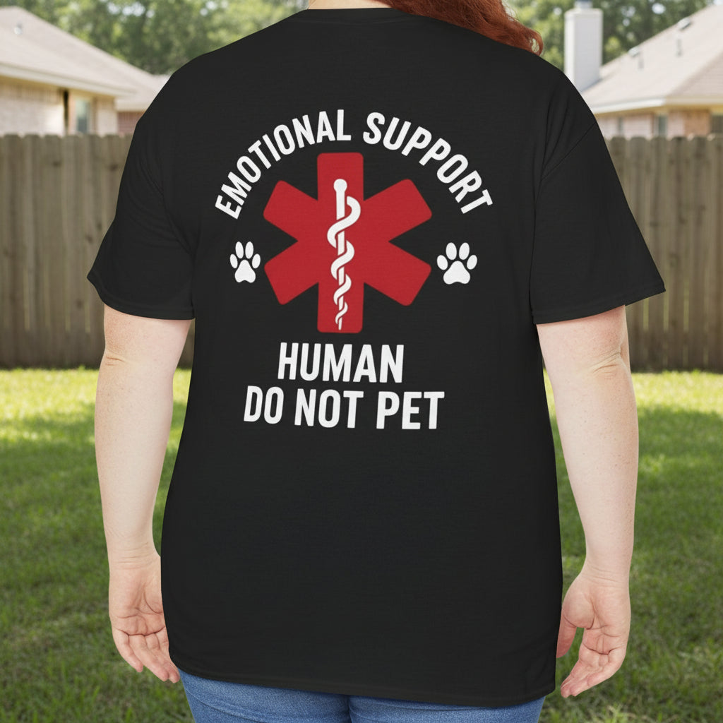 Emotional Support Human Tee - Unisex Cotton T-Shirt - Kim’s Signature Beauty & Accessories    
