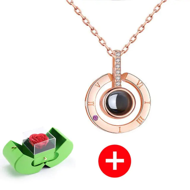 Eternal Flower Box with Necklace & Message - Kim’s Signature Beauty & Accessories    