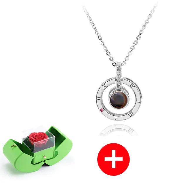 Eternal Flower Box with Necklace & Message - Kim’s Signature Beauty & Accessories    