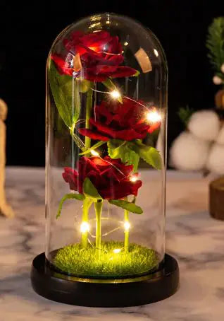 Eternal Love Rose Dome with LED Lights - Kim’s Signature Beauty & Accessories    