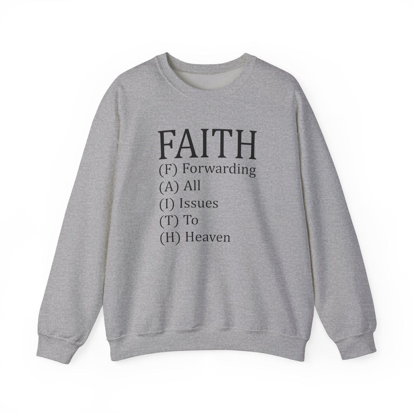 F.A.I.T.H Crewneck Sweatshirt - Kim’s Signature Beauty & Accessories    