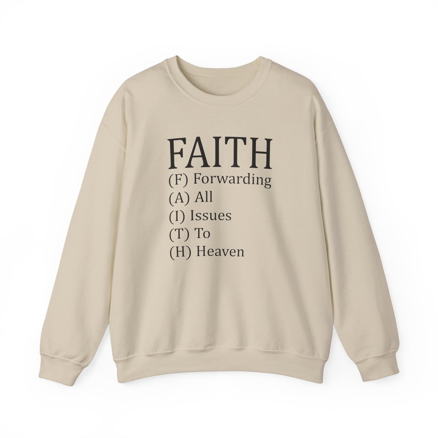 F.A.I.T.H Crewneck Sweatshirt - Kim’s Signature Beauty & Accessories    