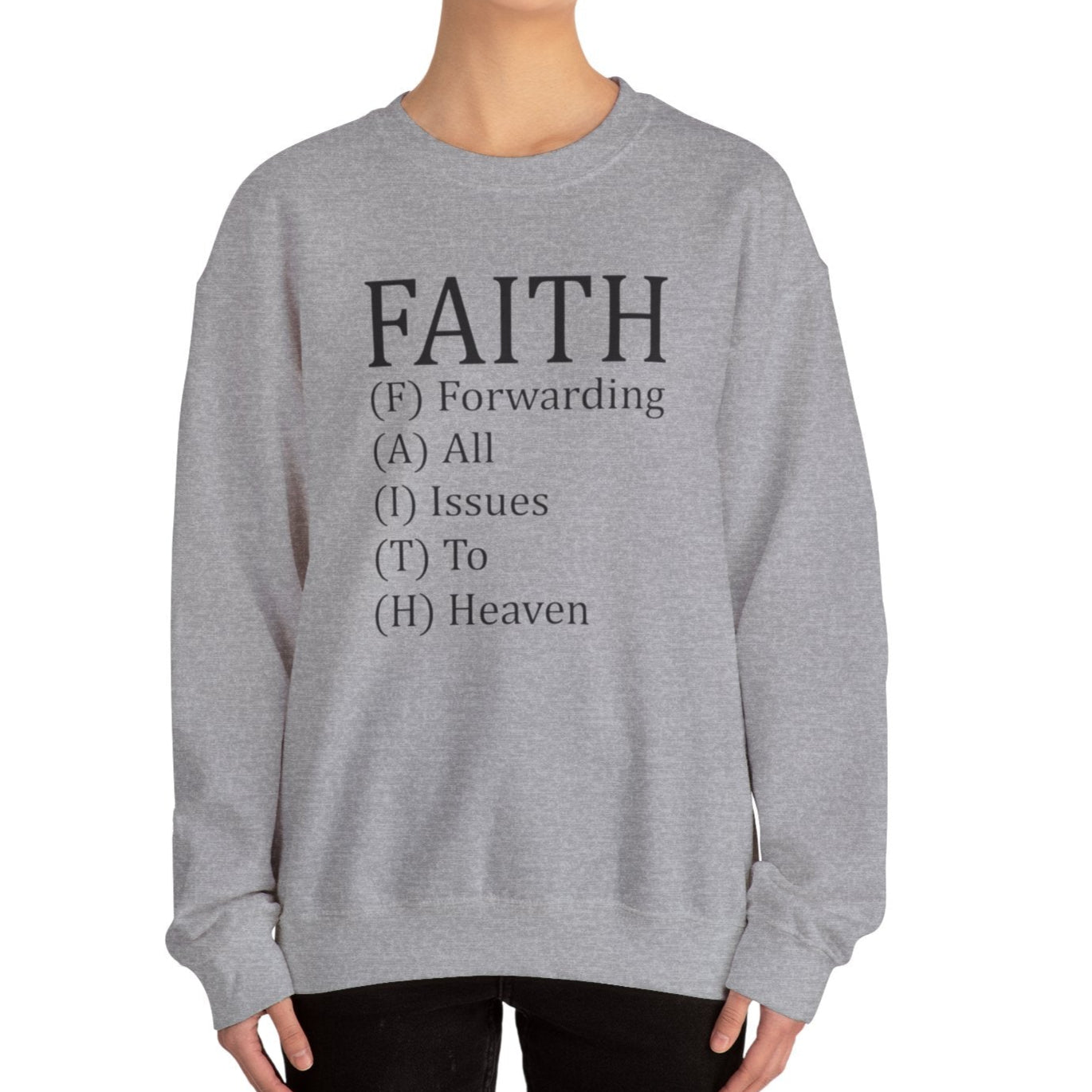 F.A.I.T.H Crewneck Sweatshirt - Kim’s Signature Beauty & Accessories    