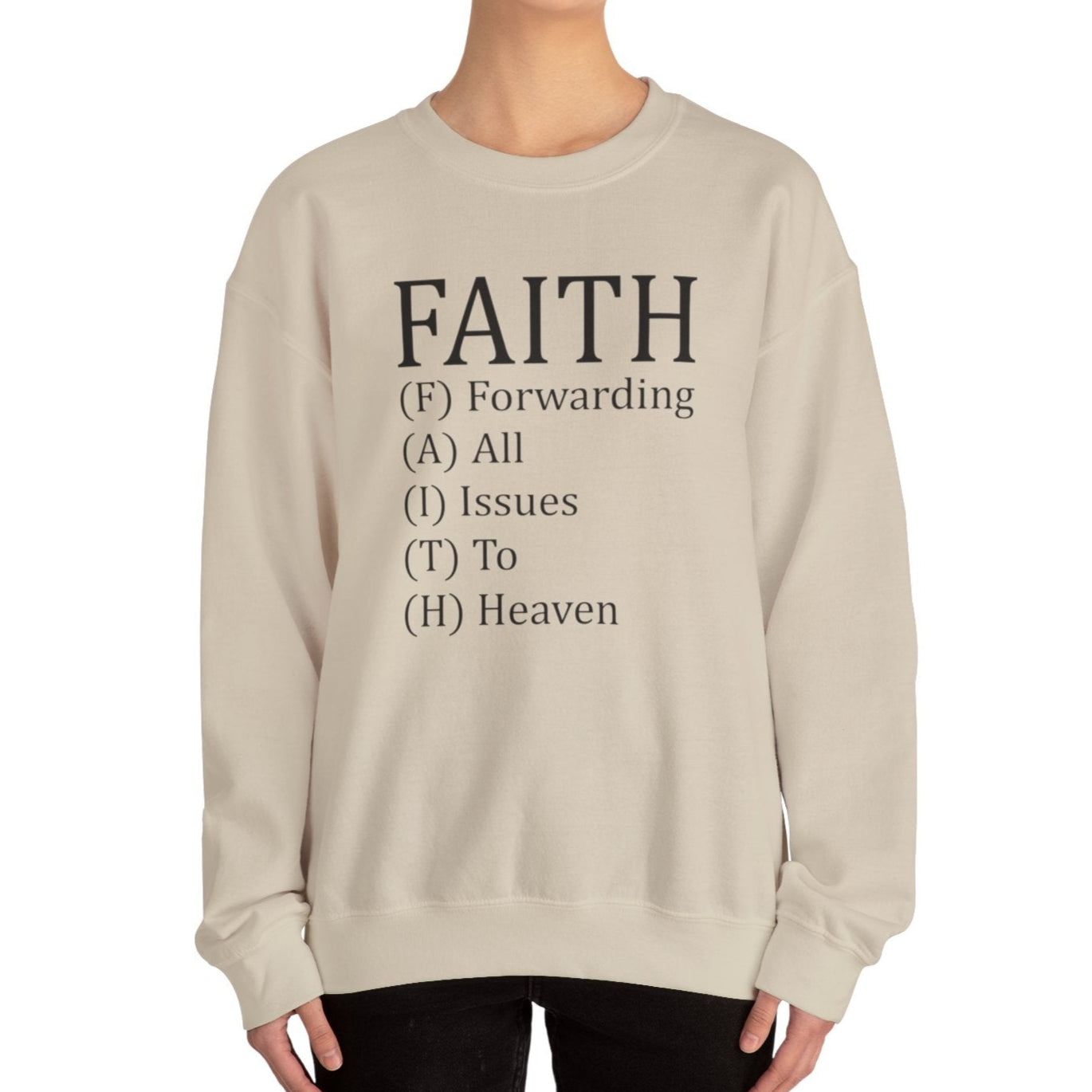 F.A.I.T.H Crewneck Sweatshirt - Kim’s Signature Beauty & Accessories    