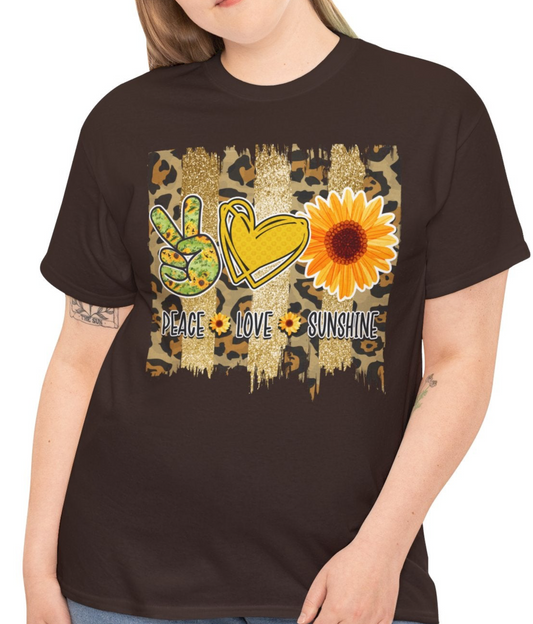 Peace, Love, Sunshine Tee - Kim’s Signature Beauty & Accessories    