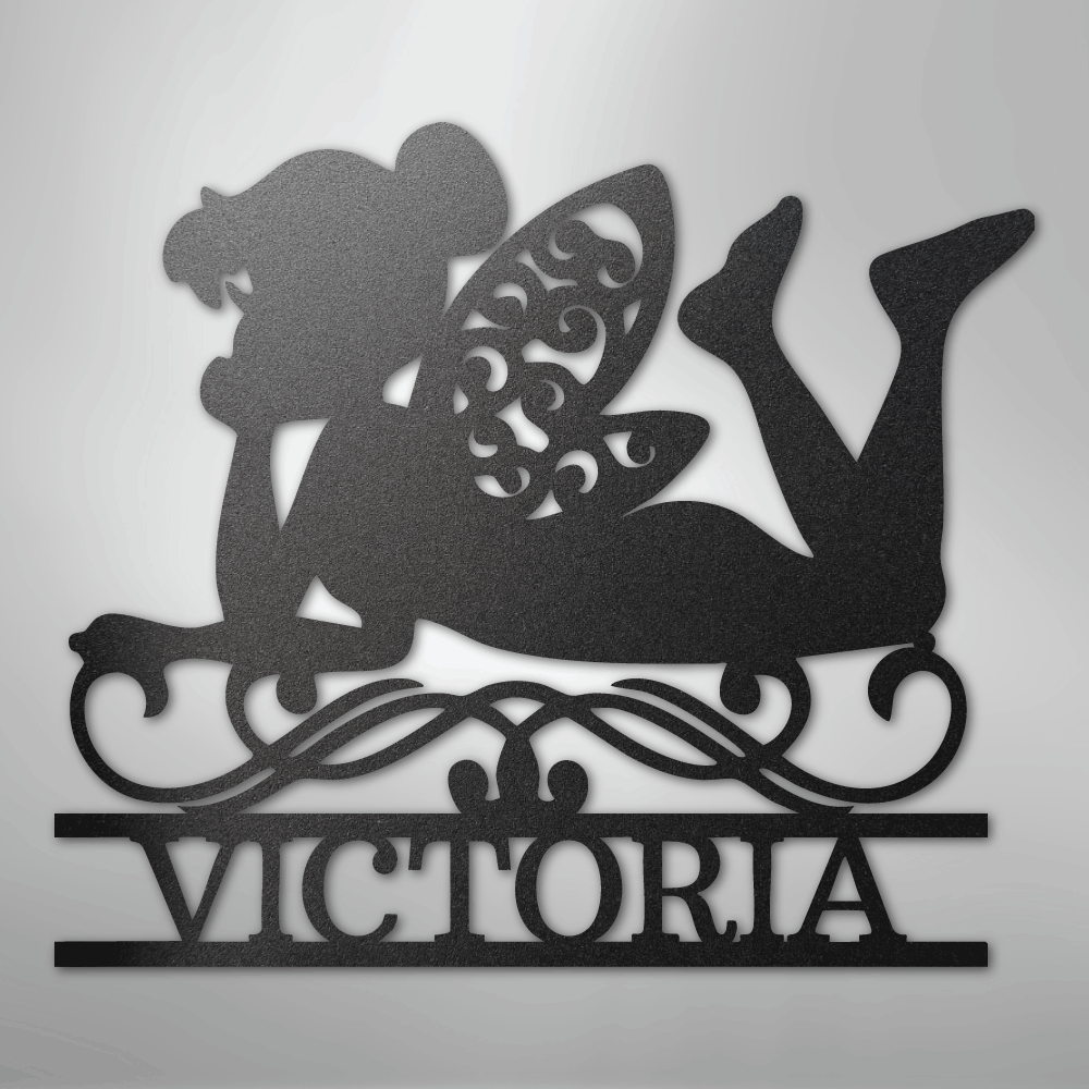 Fairy Monogram - Steel Sign - Kim’s Signature Beauty & Accessories