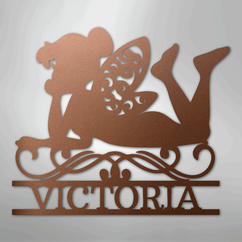 Fairy Monogram - Steel Sign - Kim’s Signature Beauty & Accessories