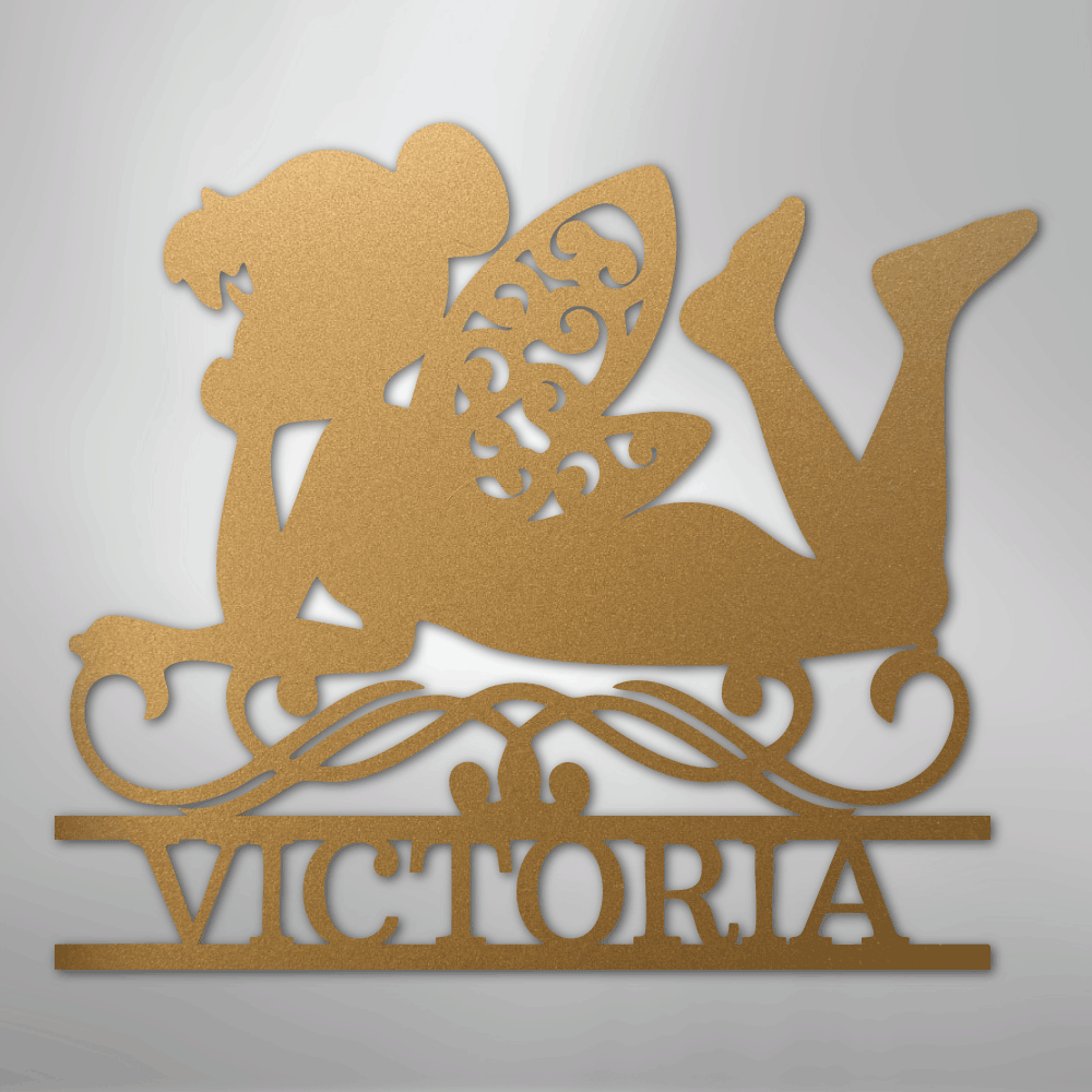 Fairy Monogram - Steel Sign - Kim’s Signature Beauty & Accessories