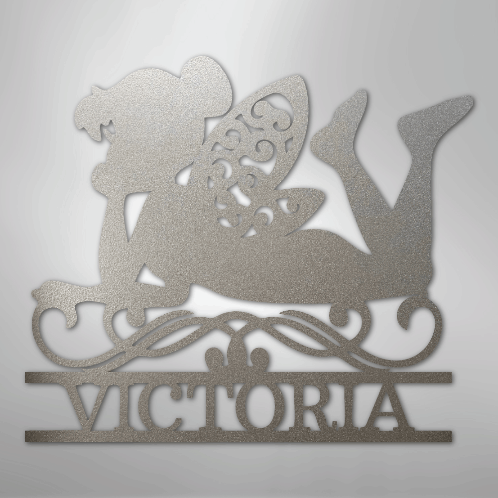 Fairy Monogram - Steel Sign - Kim’s Signature Beauty & Accessories