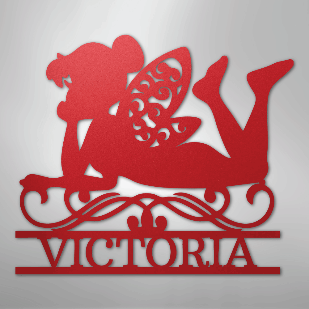 Fairy Monogram - Steel Sign - Kim’s Signature Beauty & Accessories