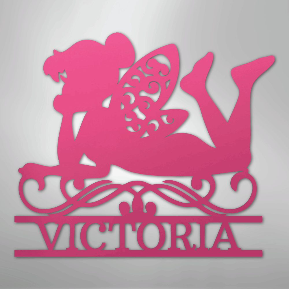 Fairy Monogram - Steel Sign - Kim’s Signature Beauty & Accessories