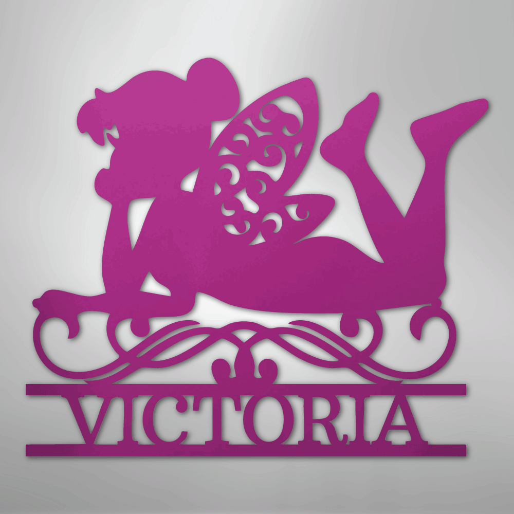 Fairy Monogram - Steel Sign - Kim’s Signature Beauty & Accessories