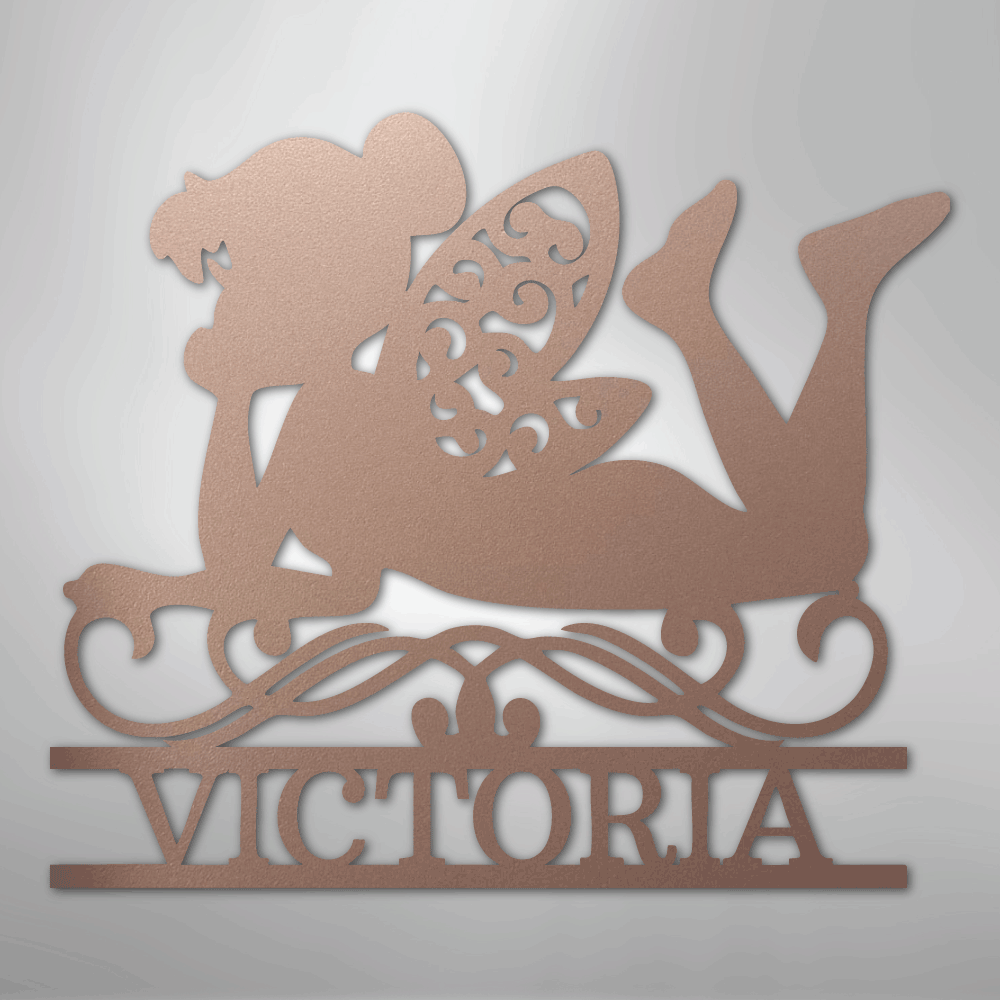 Fairy Monogram - Steel Sign - Kim’s Signature Beauty & Accessories