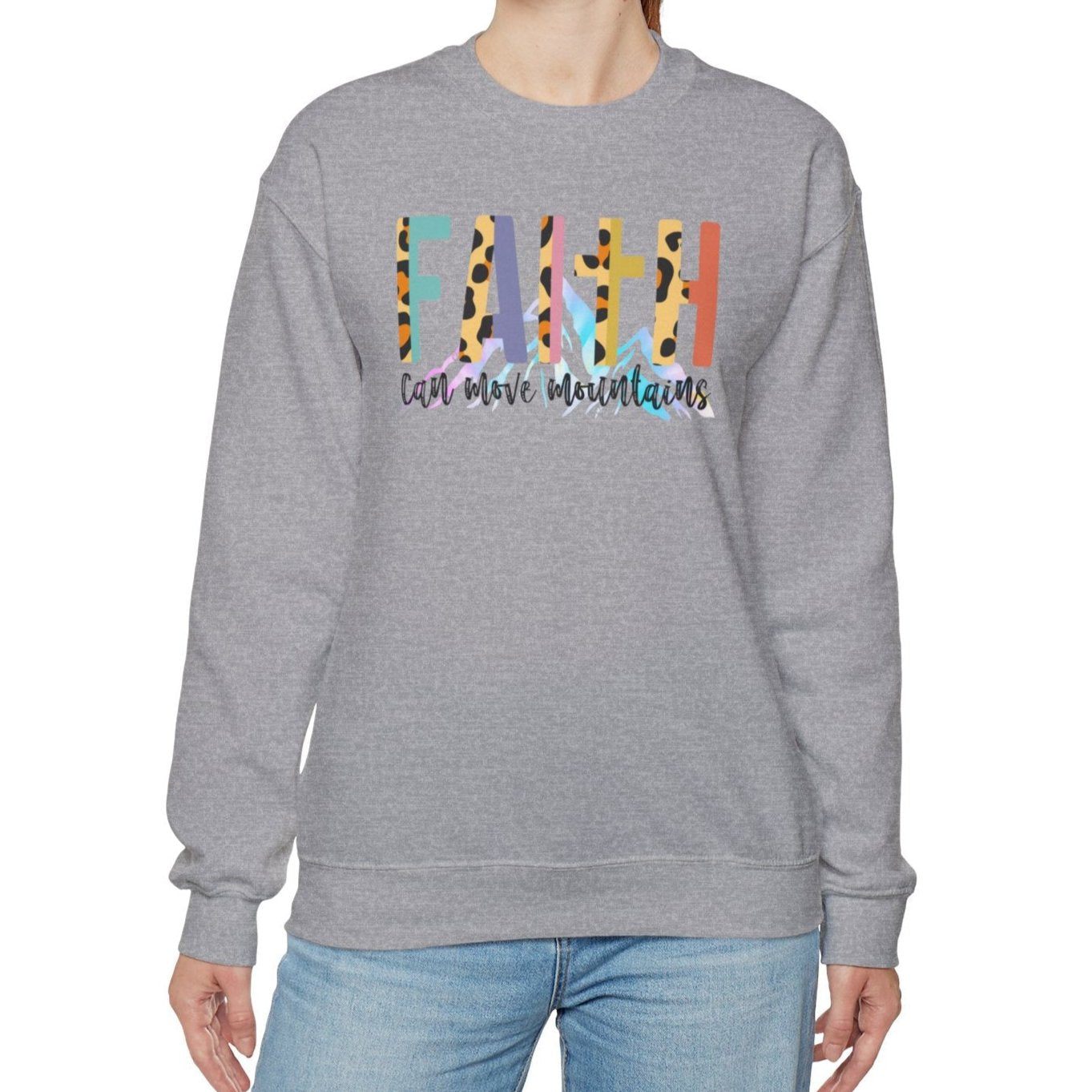 Faith Can Move Mountains Sweatshirt - Kim’s Signature Beauty & Accessories    