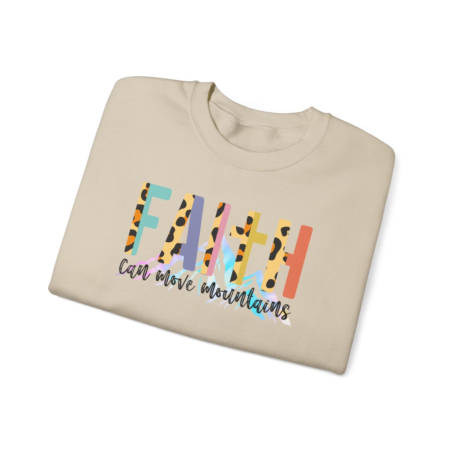 Faith Can Move Mountains Sweatshirt - Kim’s Signature Beauty & Accessories    
