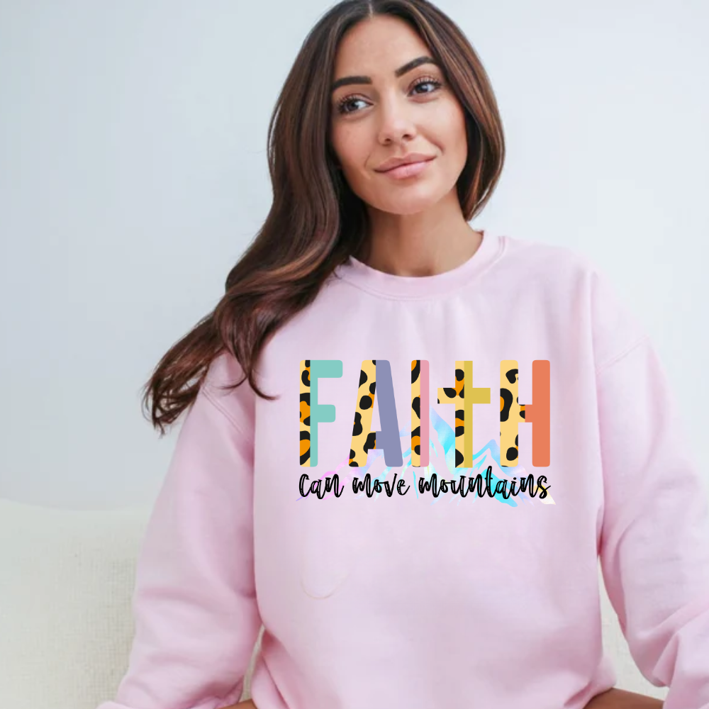 Faith Can Move Mountains Sweatshirt - Kim’s Signature Beauty & Accessories    