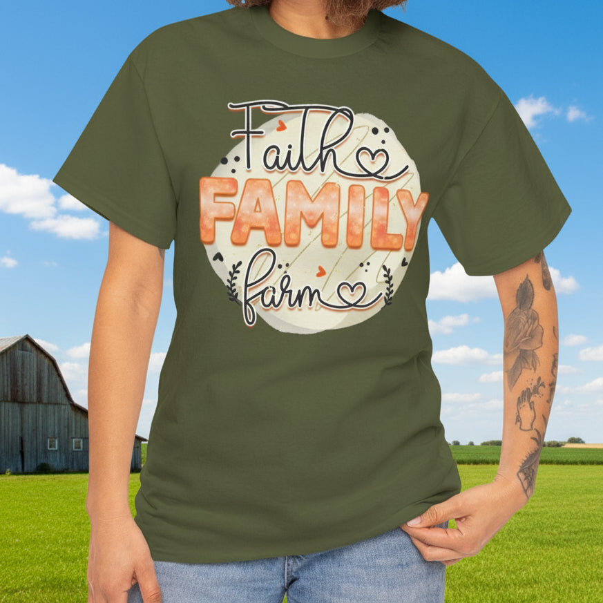 Faith, Family & Farm Christian T-Shirt - Kim’s Signature Beauty & Accessories